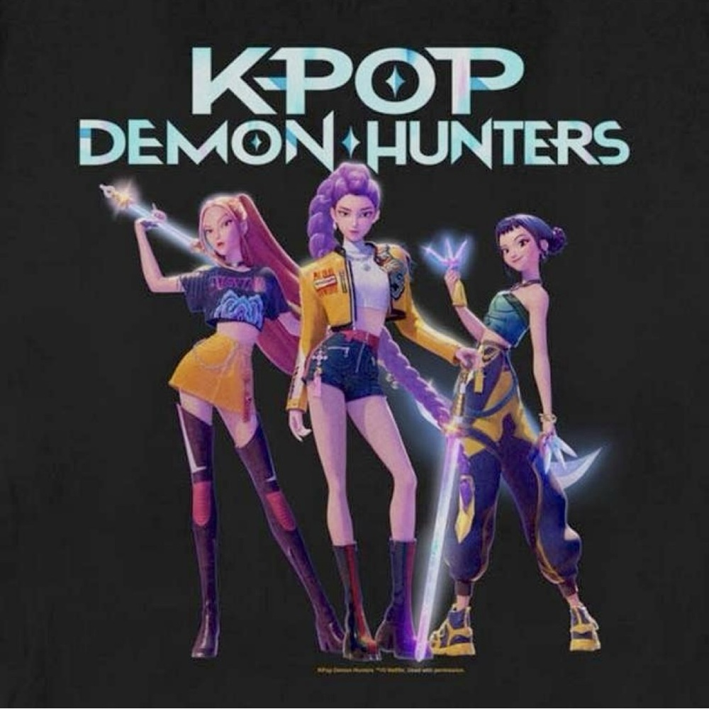 Netflix K-Pop Demon Hunters Black Graphic Tee - Picture 2 of 8